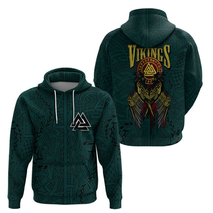 Ravens Hugin And Munin Viking Hoodie