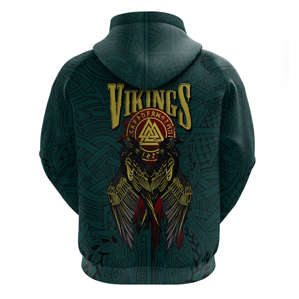 Ravens Hugin And Munin Viking Hoodie