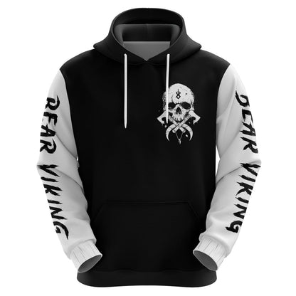 Viking Skull Bear Viking Cross Skull Viking Hoodie