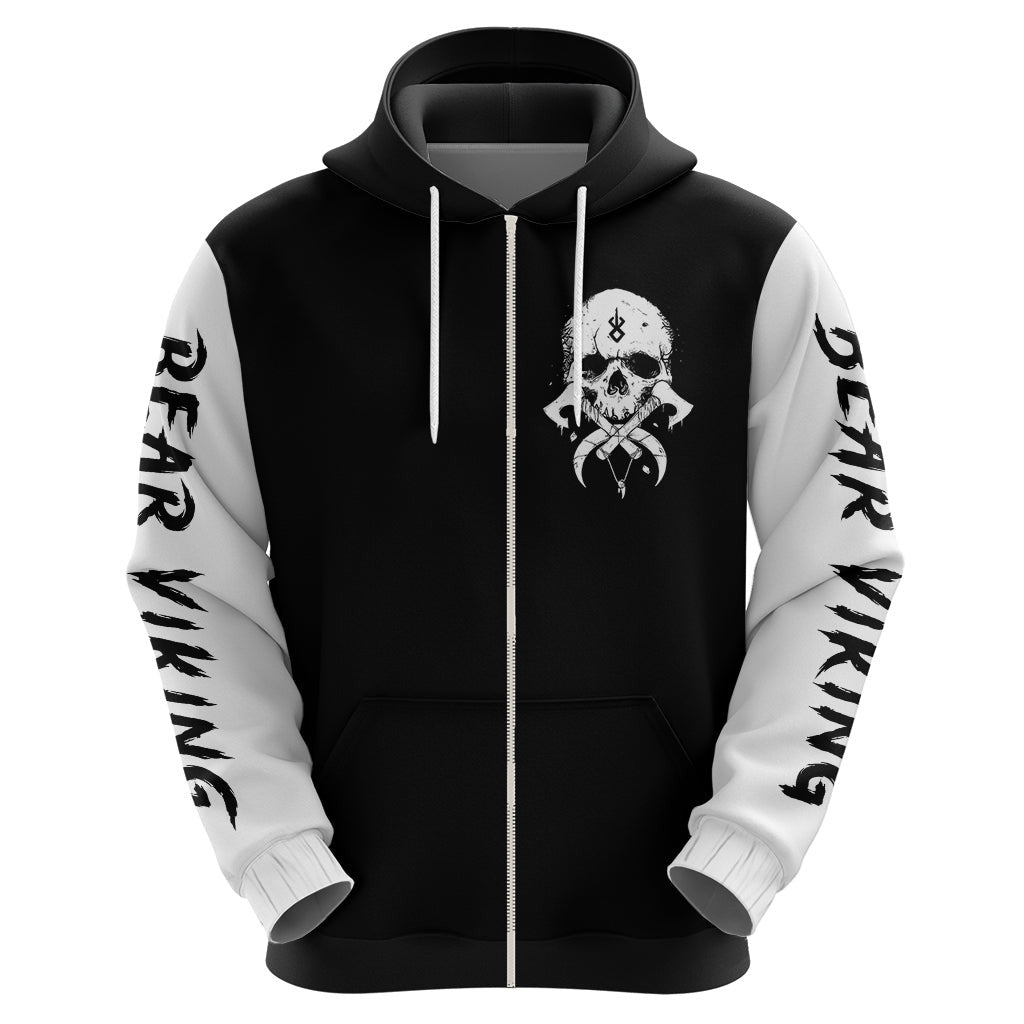 Viking Skull Bear Viking Cross Skull Viking Hoodie