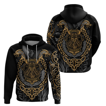 Viking Warrior Tatto Valhalla Is Calling Viking Hoodie