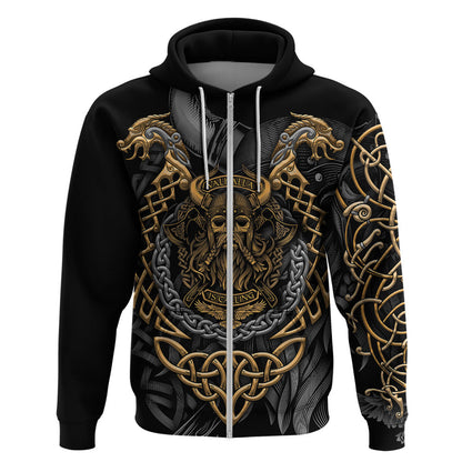 Viking Warrior Tatto Valhalla Is Calling Viking Hoodie