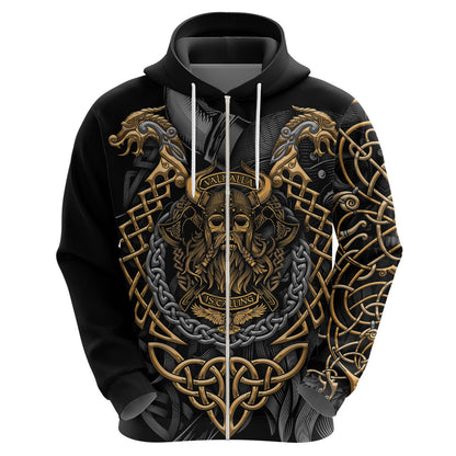 Viking Warrior Tatto Valhalla Is Calling Viking Hoodie