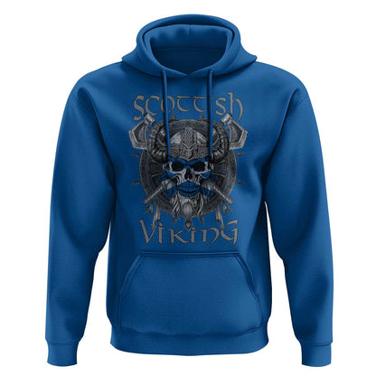 Scottish Viking Axes Celtic Knot Scottish Flag Viking Hoodie Cotton