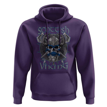 Scottish Viking Axes Celtic Knot Scottish Flag Viking Hoodie Cotton