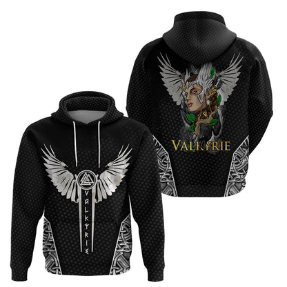 Viking Warrior Valkyrie Warrior Of Asgard Viking Hoodie