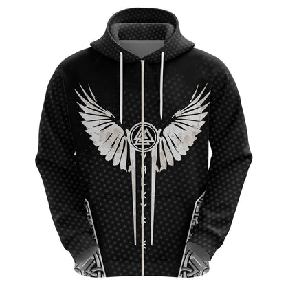 Viking Warrior Valkyrie Warrior Of Asgard Viking Hoodie