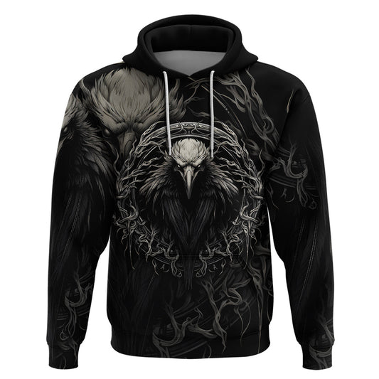 Viking Raven Viking Blood Runs Through My Veins Viking Hoodie