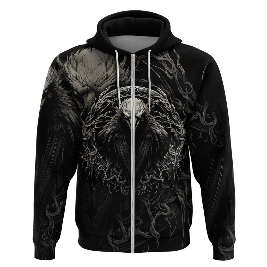 Viking Raven Viking Blood Runs Through My Veins Viking Hoodie