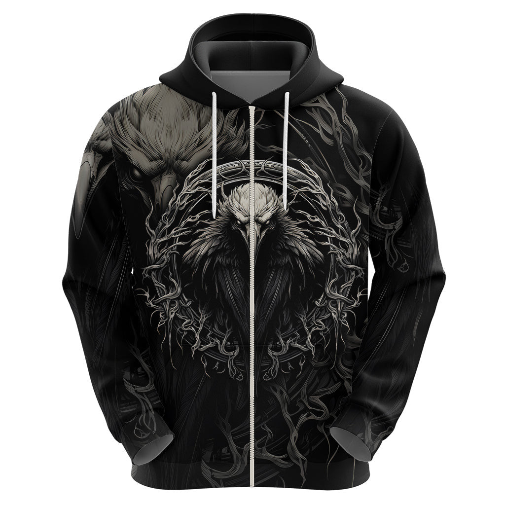 Viking Raven Viking Blood Runs Through My Veins Viking Hoodie