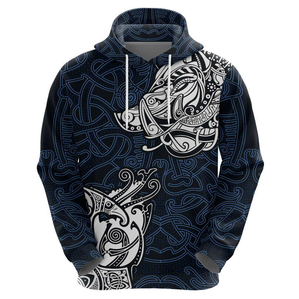 Legendary Viking Boar and Intricate Norse Patterns Viking Hoodie