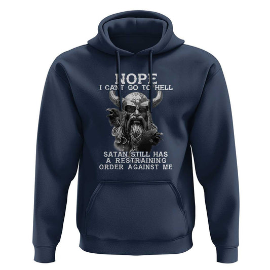 Odin Norse Mythology with Huginn & Muninn Viking God Design Viking Hoodie Cotton
