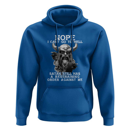 Odin Norse Mythology with Huginn & Muninn Viking God Design Viking Hoodie Cotton