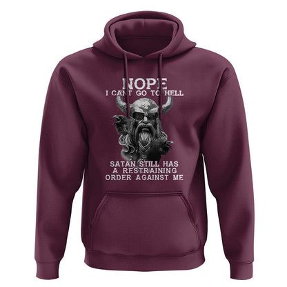 Odin Norse Mythology with Huginn & Muninn Viking God Design Viking Hoodie Cotton