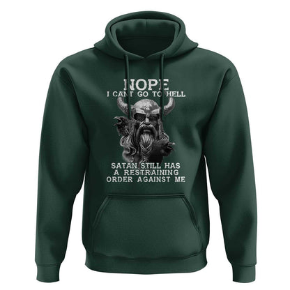 Odin Norse Mythology with Huginn & Muninn Viking God Design Viking Hoodie Cotton