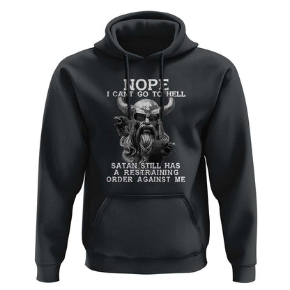 Odin Norse Mythology with Huginn & Muninn Viking God Design Viking Hoodie Cotton