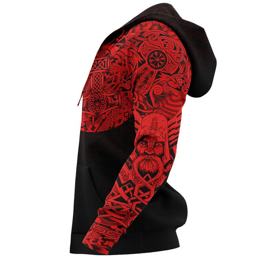 Odin Norse Valhalla Best Tattoo Viking Hoodie