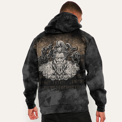 Norse Viking Mythology Allfather Odin Huginn Muninn Viking Hoodie