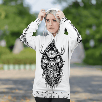 Odin Raven And Yggdrasil Viking Hoodie