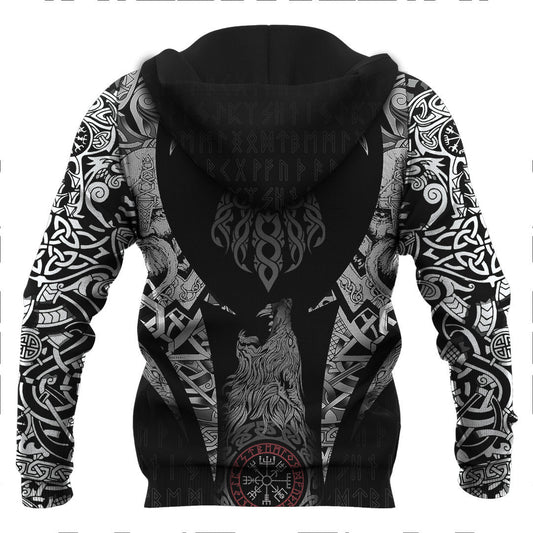 Celtic Tangle Face Viking Hoodie