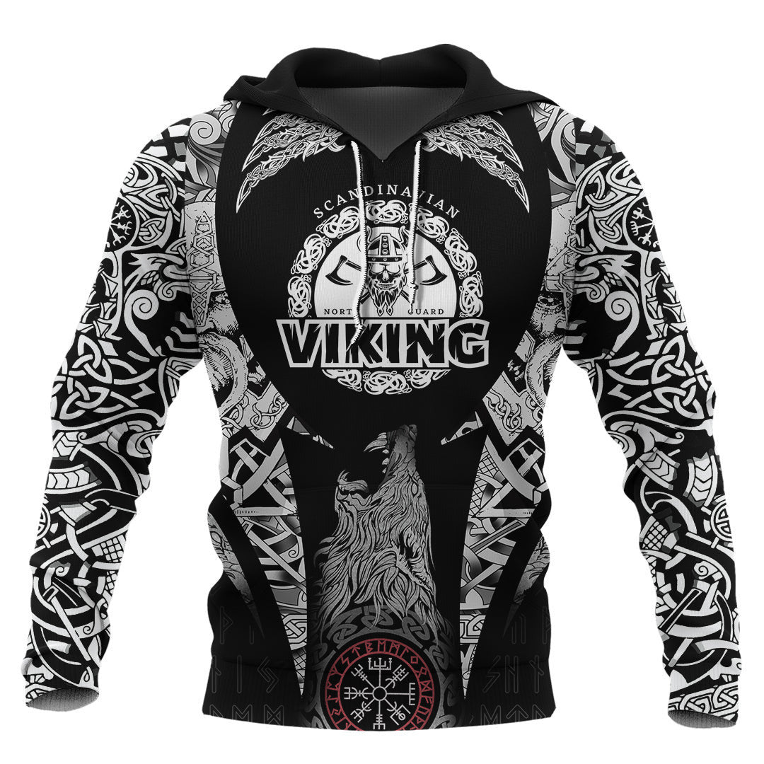 Scandinavian North Guardian Viking Hoodie