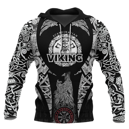 Scandinavian North Guardian Viking Hoodie