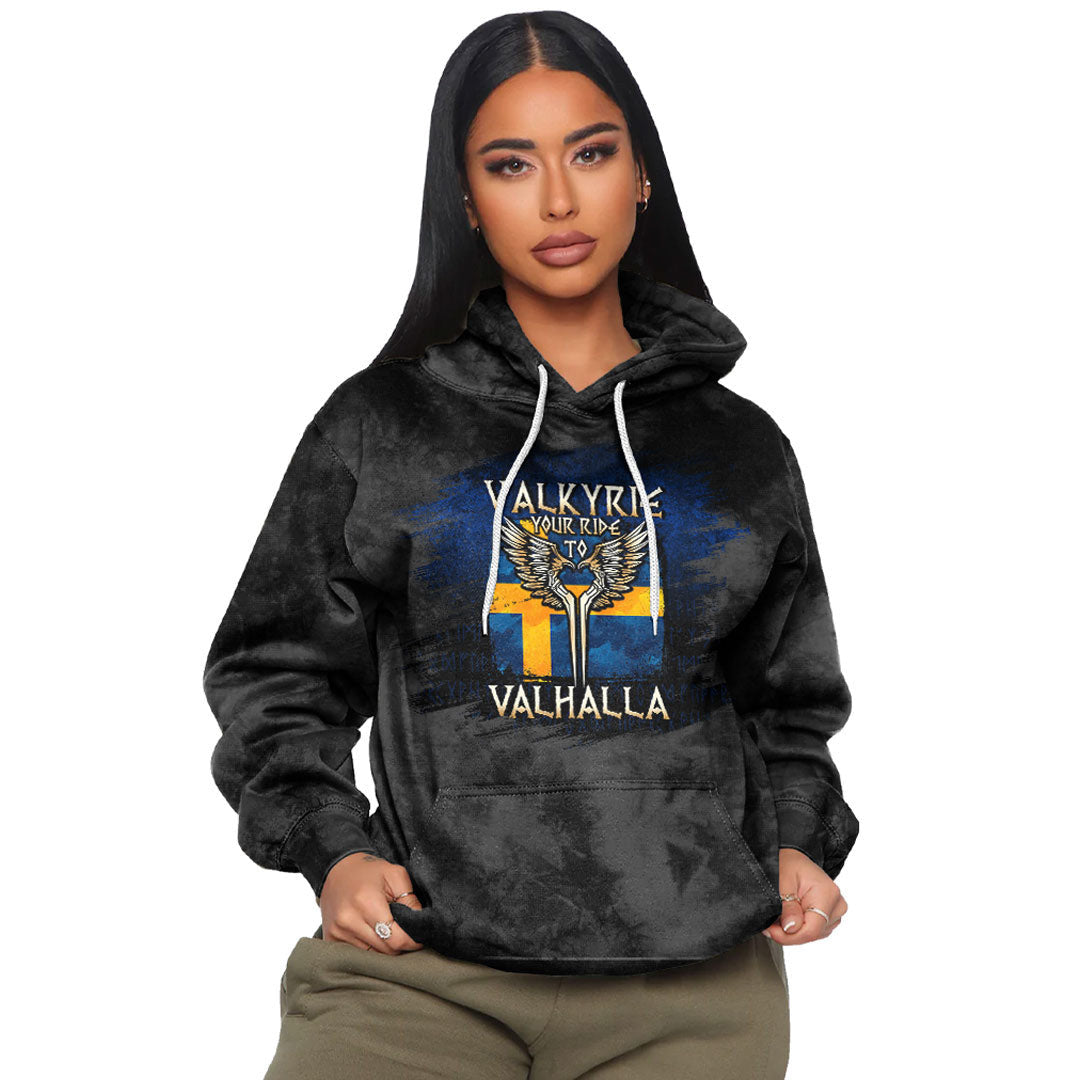 Valkyrie Your Ride To Valhalla Sweden Viking Hoodie