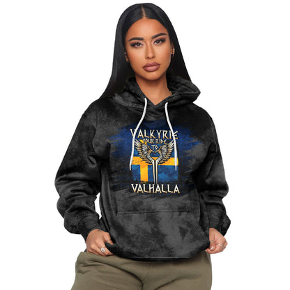 Valkyrie Your Ride To Valhalla Sweden Viking Hoodie
