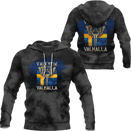 Valkyrie Your Ride To Valhalla Sweden Viking Hoodie