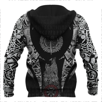 Shield Sword And Arrow Tattoo Viking Hoodie