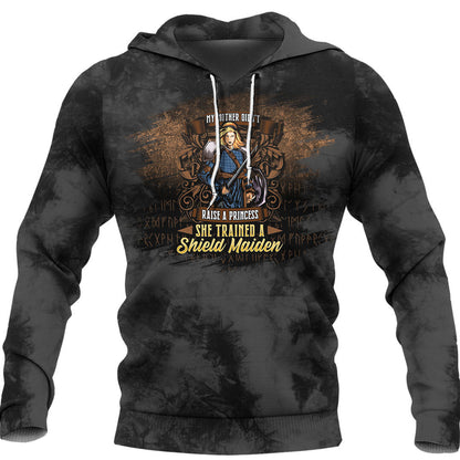 Forget Princess I Want To Be A Shield Maiden Viking Hoodie