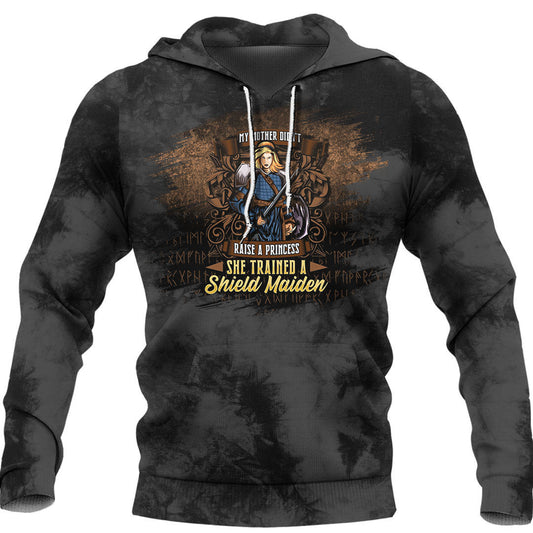 Forget Princess I Want To Be A Shield Maiden Viking Hoodie