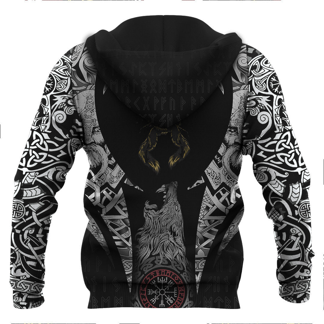 Hati And Skoll #1 Viking Hoodie