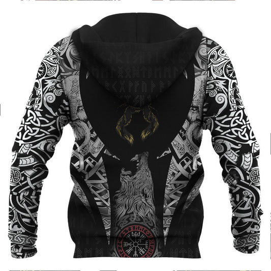Hati And Skoll #1 Viking Hoodie