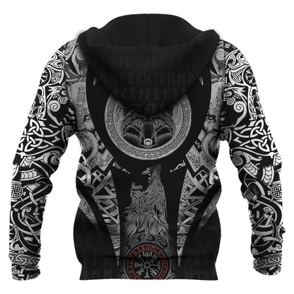 Celtic Fox Viking Hoodie