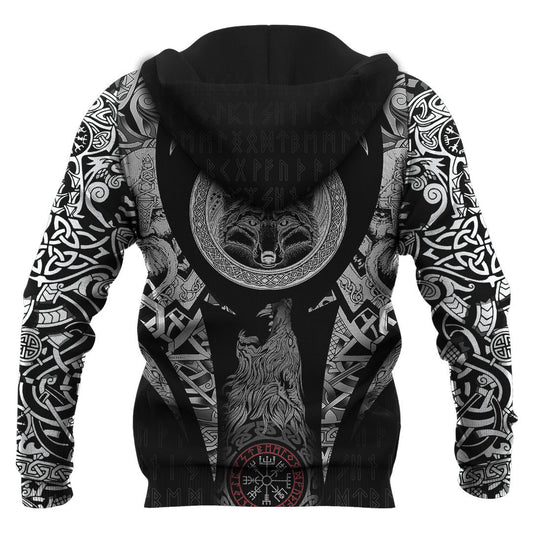 Celtic Fox Viking Hoodie