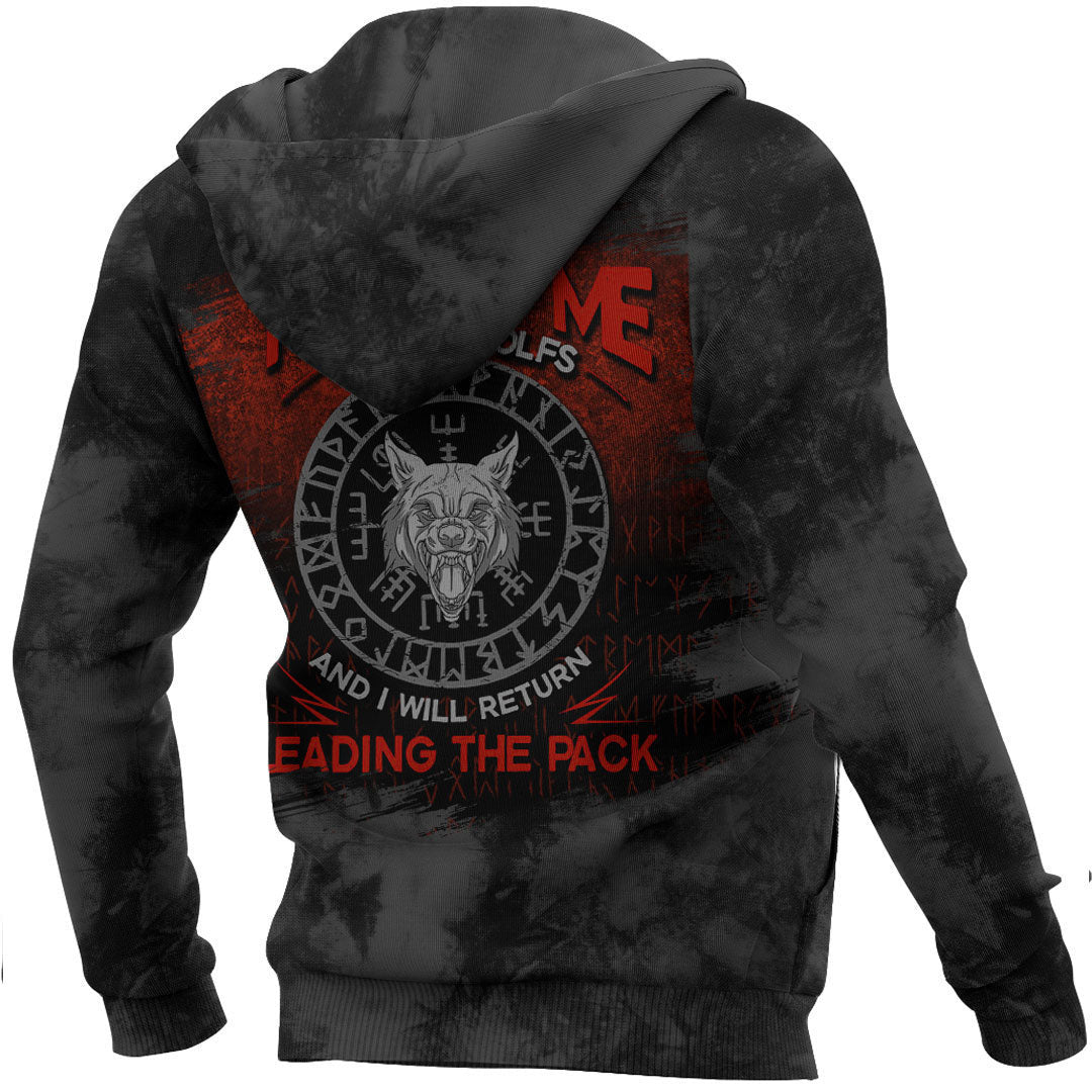 Throw Me To The Wolfs And I Will Return Leading The Pack Viking Hoodie