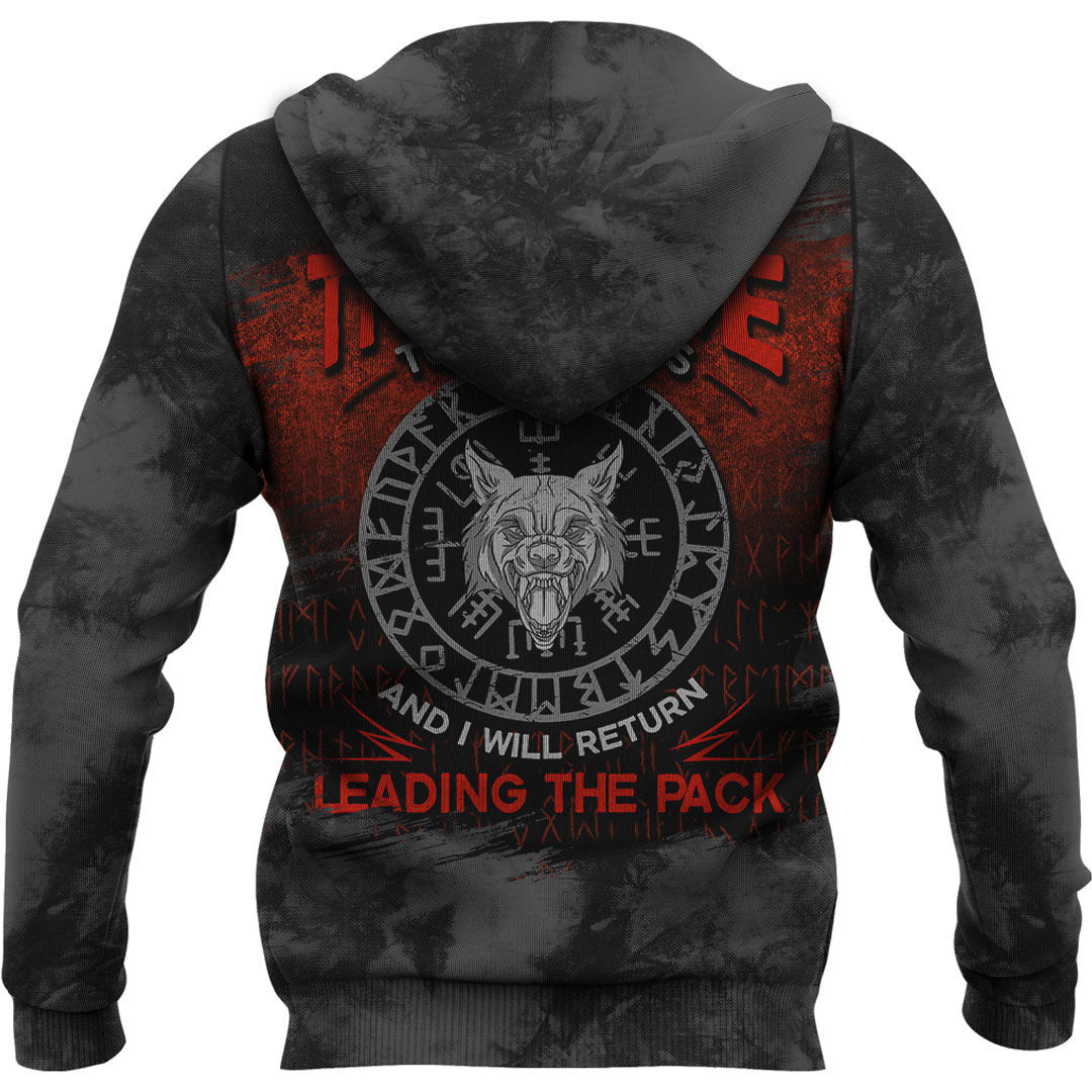 Throw Me To The Wolfs And I Will Return Leading The Pack Viking Hoodie