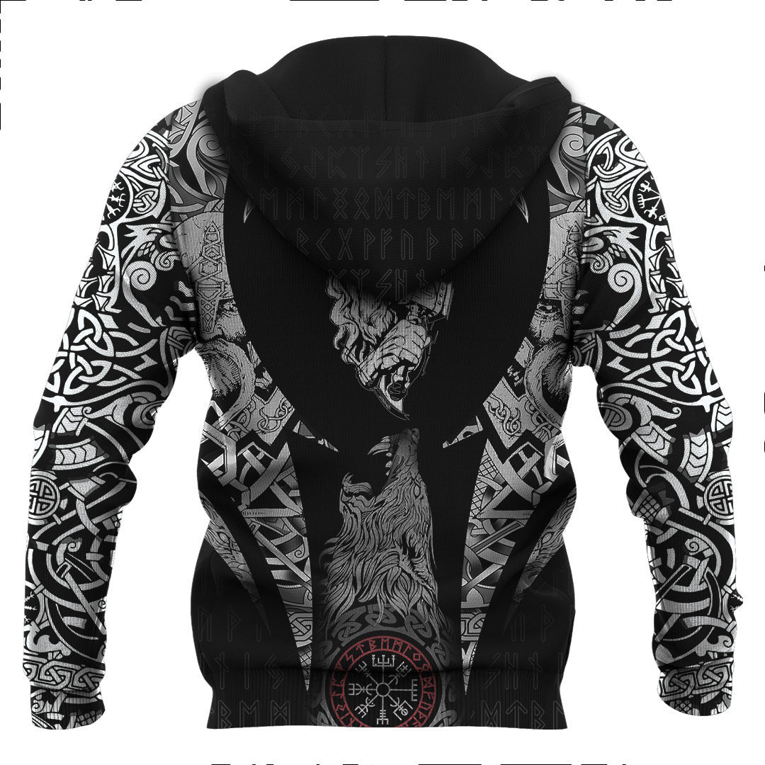 Nordic God And His Hammer Viking Hoodie