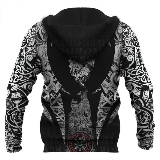 Nordic God And His Hammer Viking Hoodie