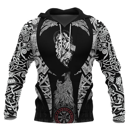 Nordic God And His Hammer Viking Hoodie