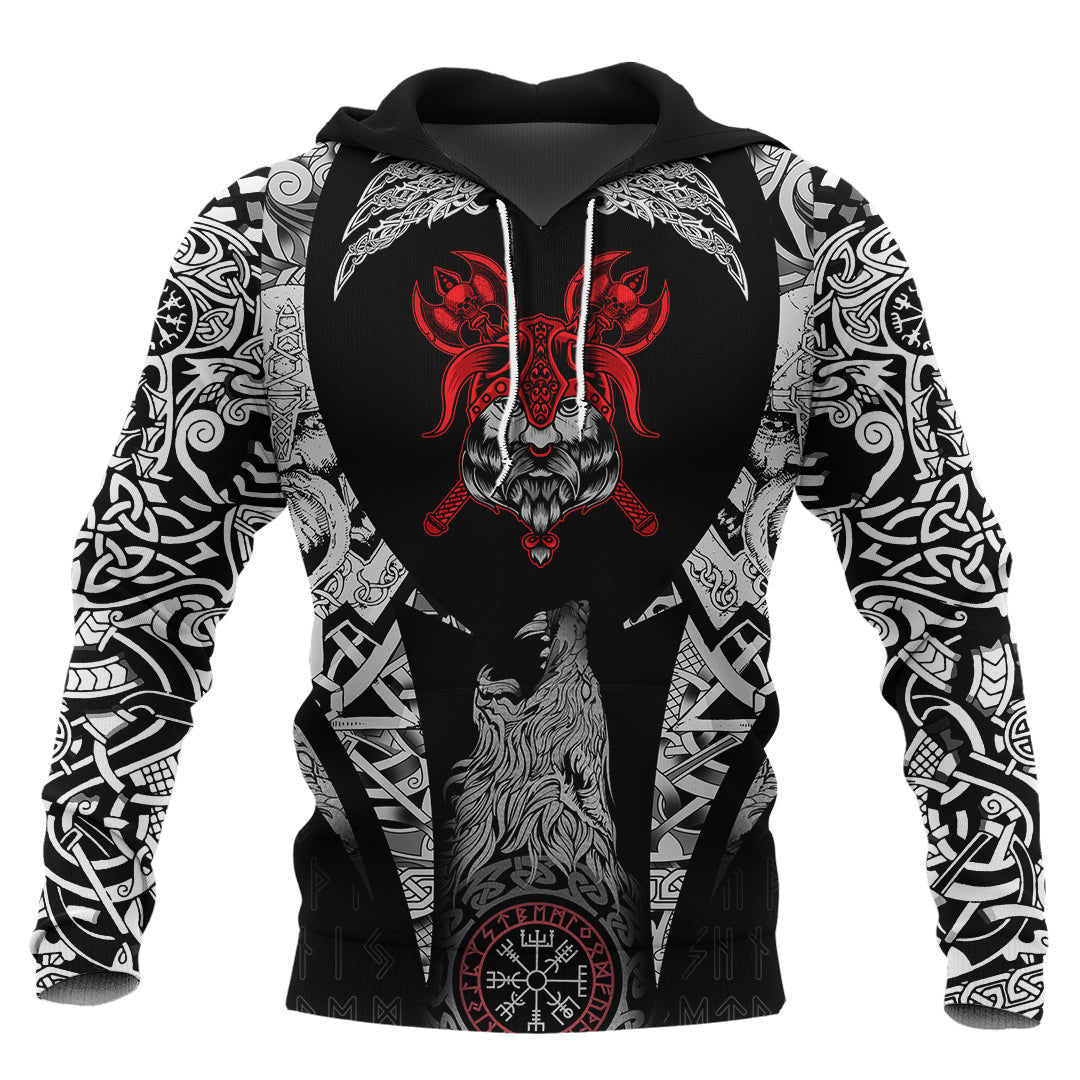 Head On Black Viking Hoodie