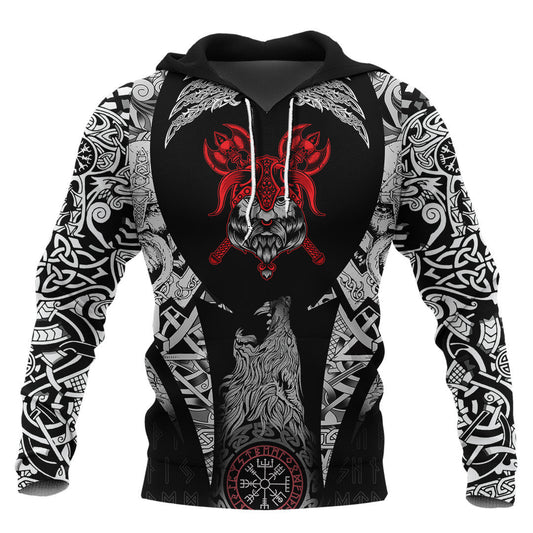 Head On Black Viking Hoodie