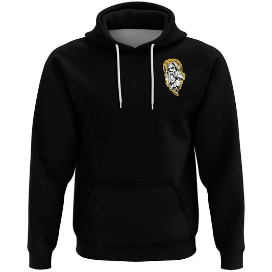 A Nordic God Odin And His Hammer Viking Hoodie Black Style