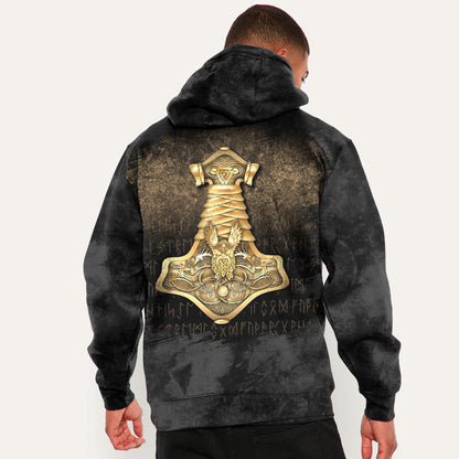 Mjolnir The Hammer Of Thor Norse God Of Thunder Viking Hoodie