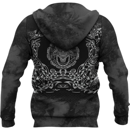 Fenrir Black Viking Hoodie