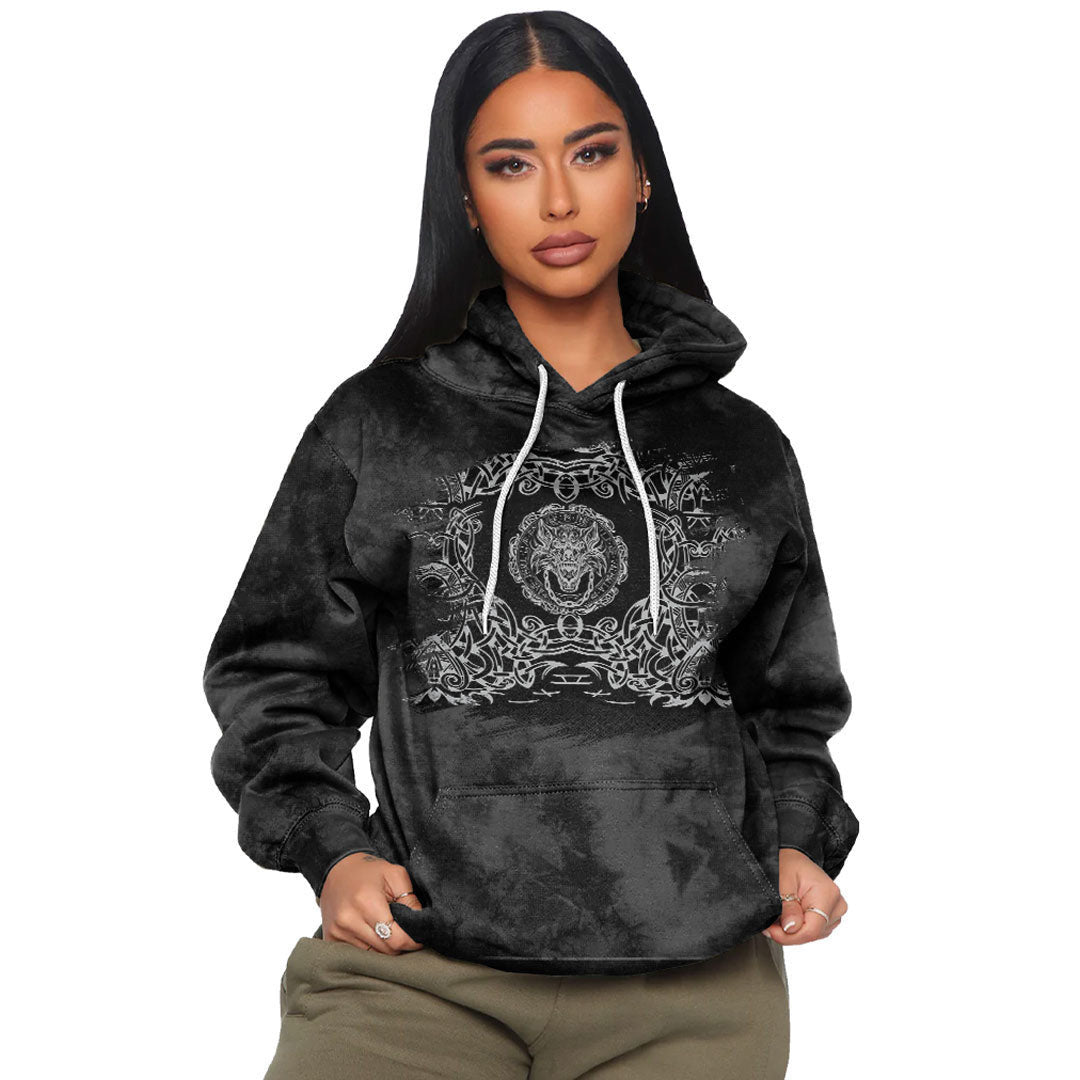 Fenrir Black Viking Hoodie