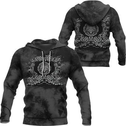 Fenrir Black Viking Hoodie