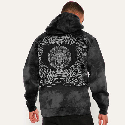 Fenrir Black Viking Hoodie