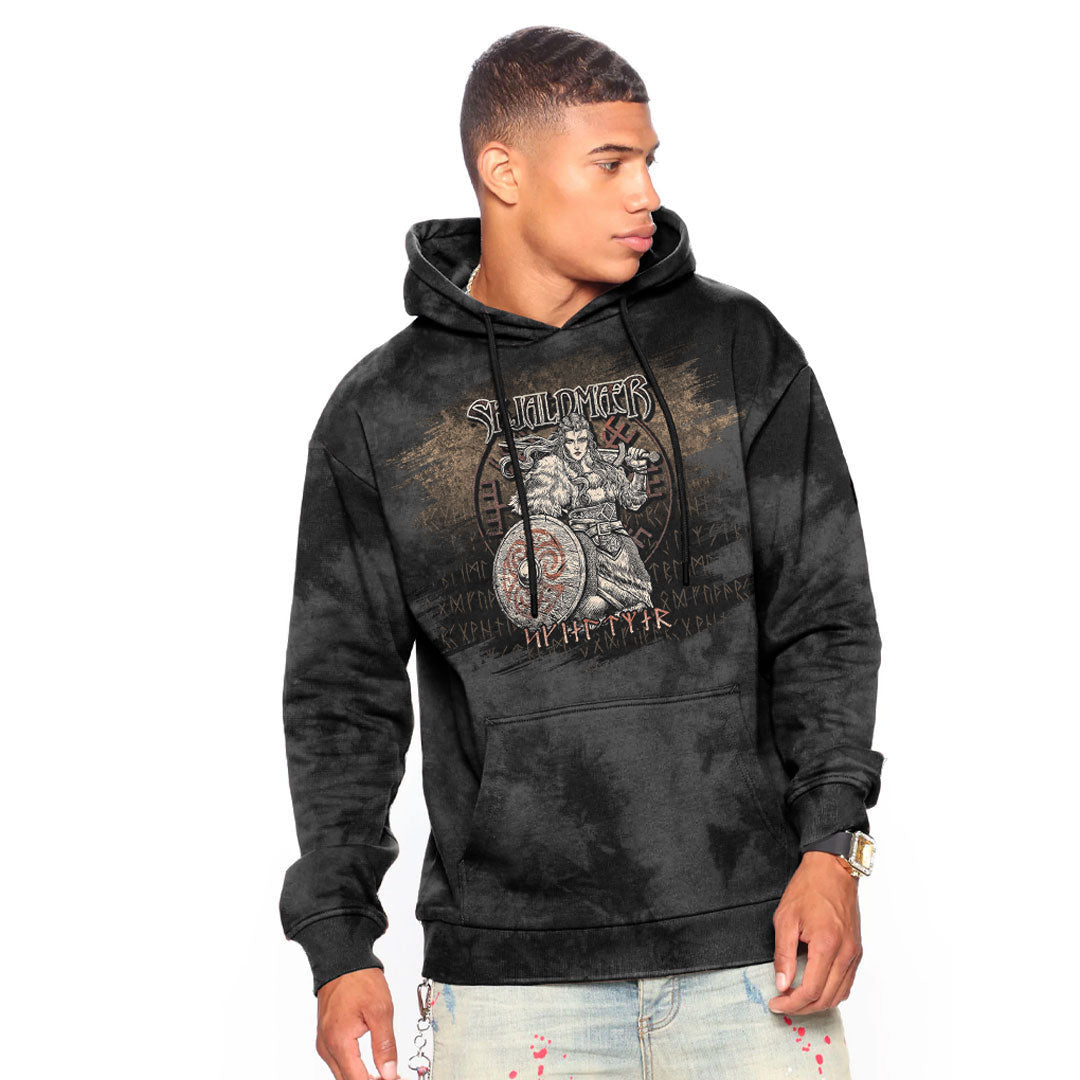 Warrior Vegvisir Skjaldmaer Shieldmaiden Viking Hoodie